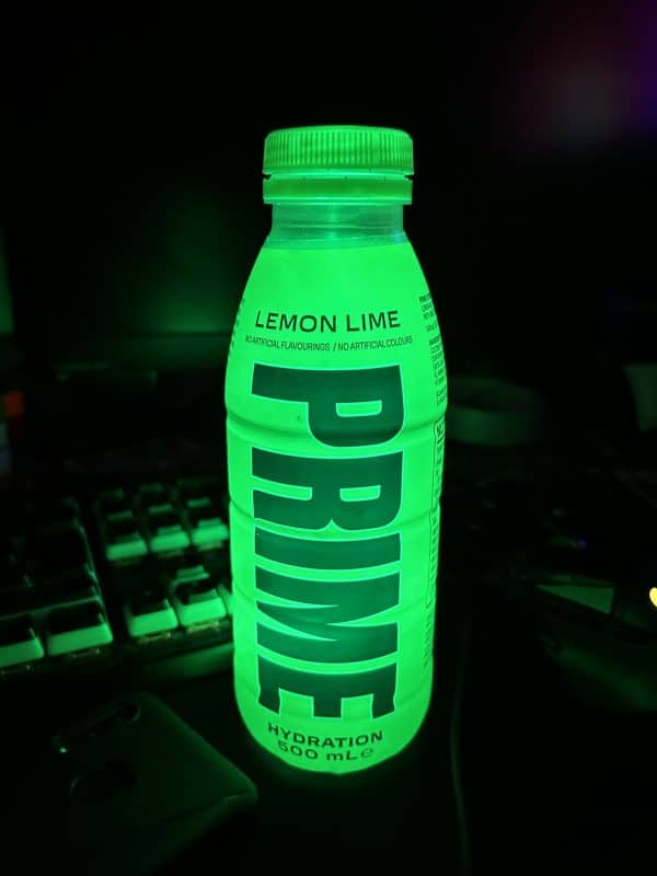 Lemon Lime flavour LED RGB Light Prime hydration bottle