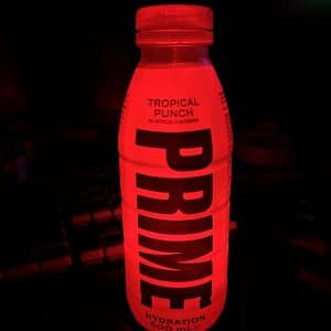 Tropical Punch flavour LED RGB Light Prime hydration bottle
