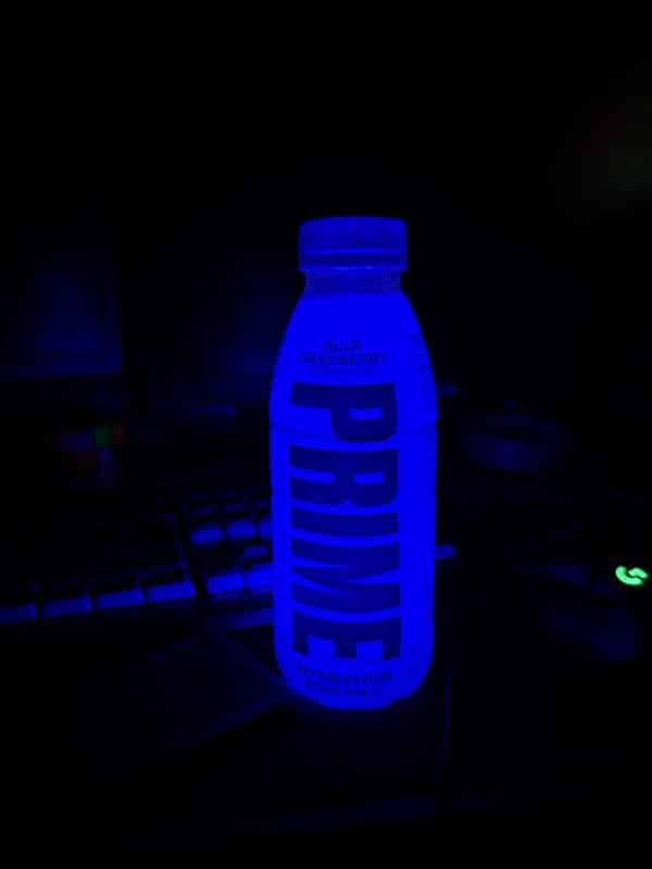 Blue Raspberry flavour LED RGB Light Prime hydration bottle