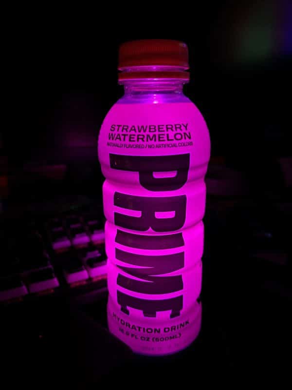 Strawberry Watermelon flavour LED RGB Light Prime hydration bottle