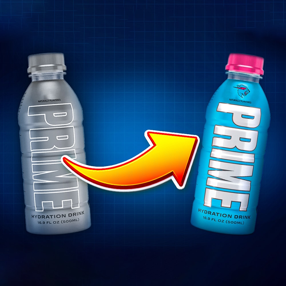 Design your own PRIME Bottle template Prime Lights